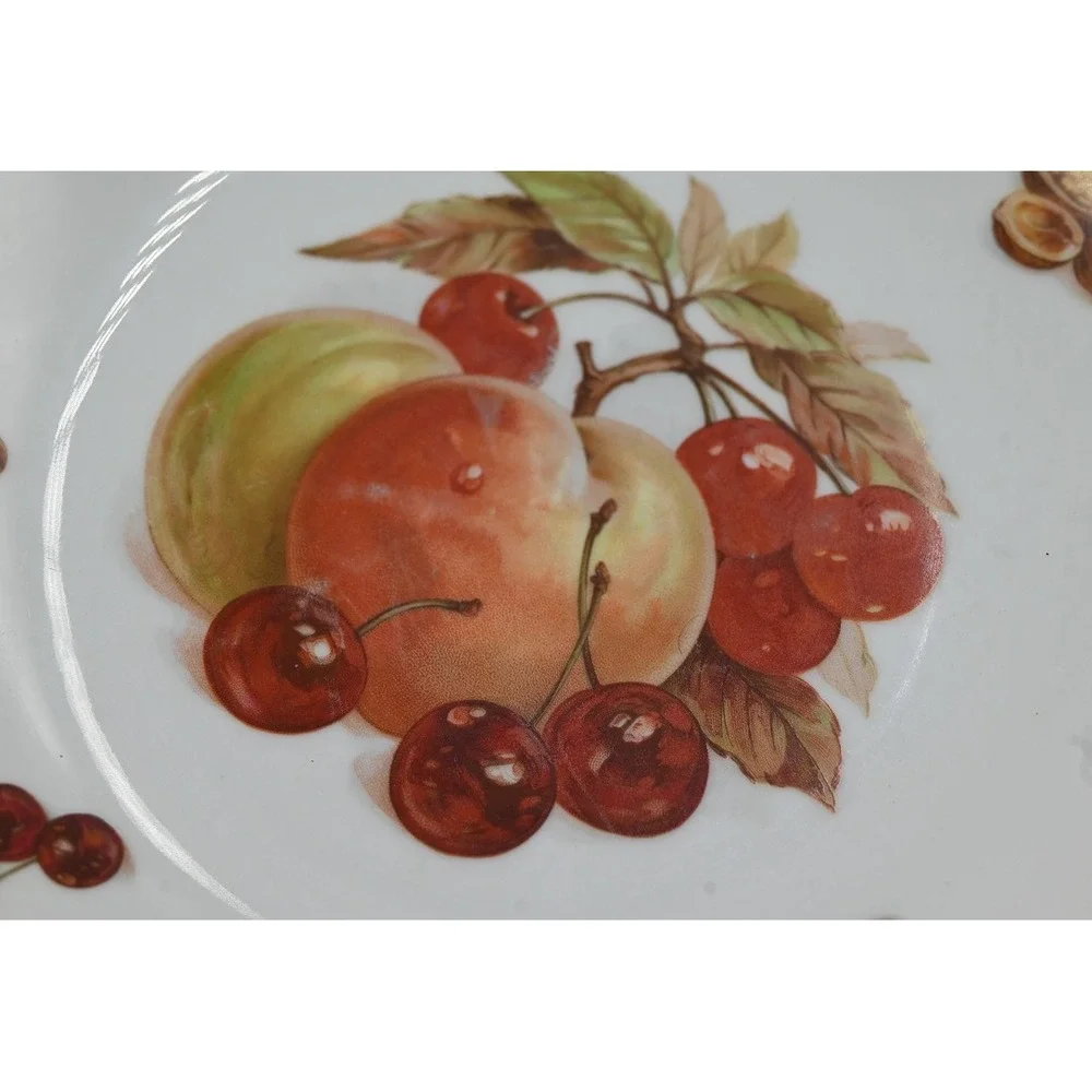 Bavaria Debra Germany Vintage Fruit Porcelain Dessert Plates Set of 6 Mixed